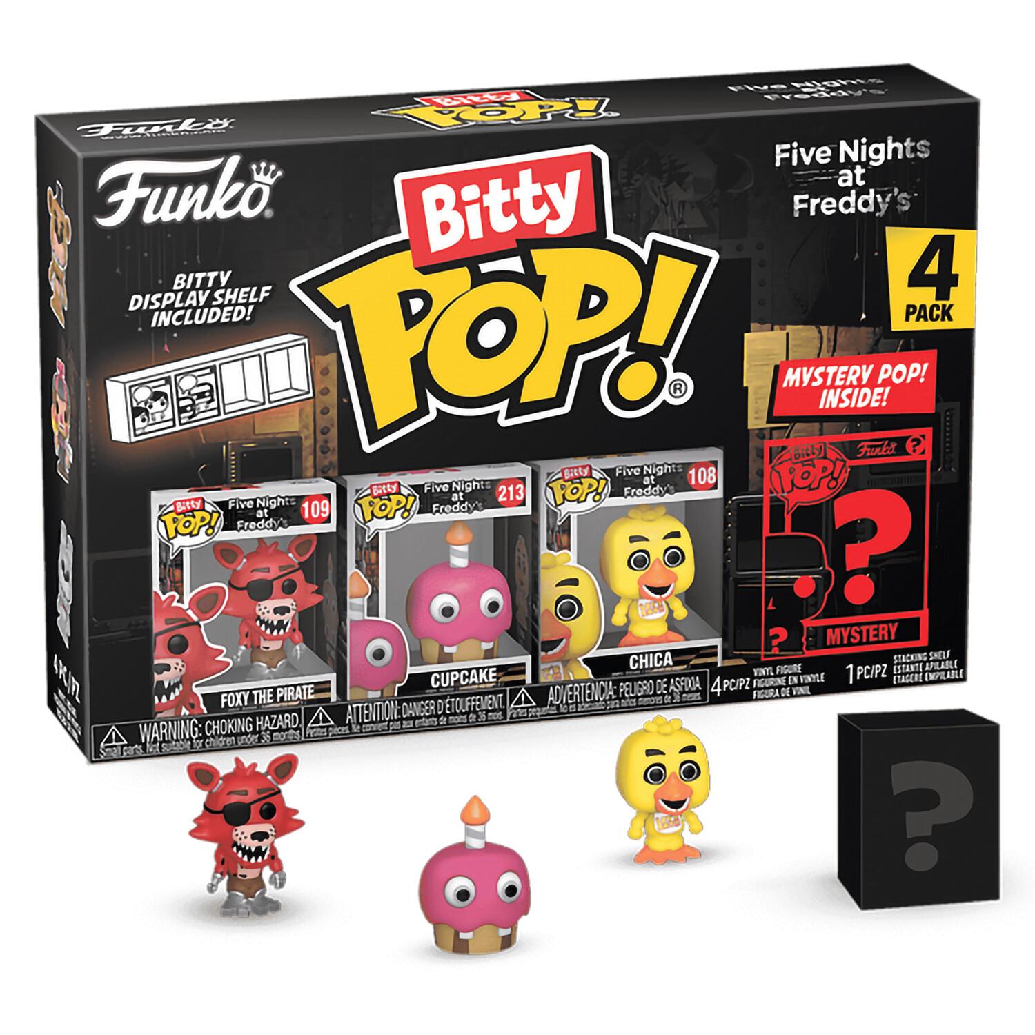 Фигурка Funko Bitty POP! FNAF Foxy The Pirate+Cupcake+Chika+Mystery (1 of 4) 4PK