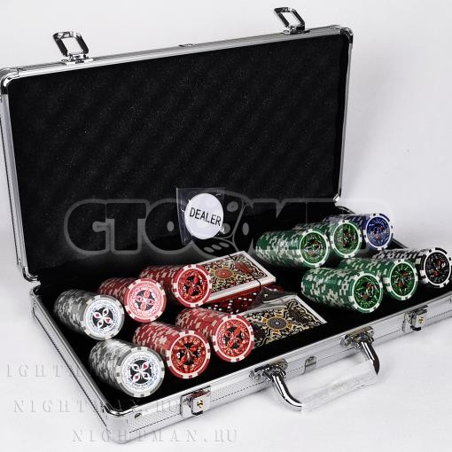 Покер 300 фишек Ultimate. Silver