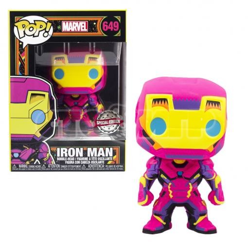 Funko Pop. AV. Bobble Marvel Iron Man (Black Light) (Exc)