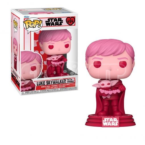 Funko Pop. SW. Bobble Star Wars Valentines Luke Skywalker With Grogu (494)