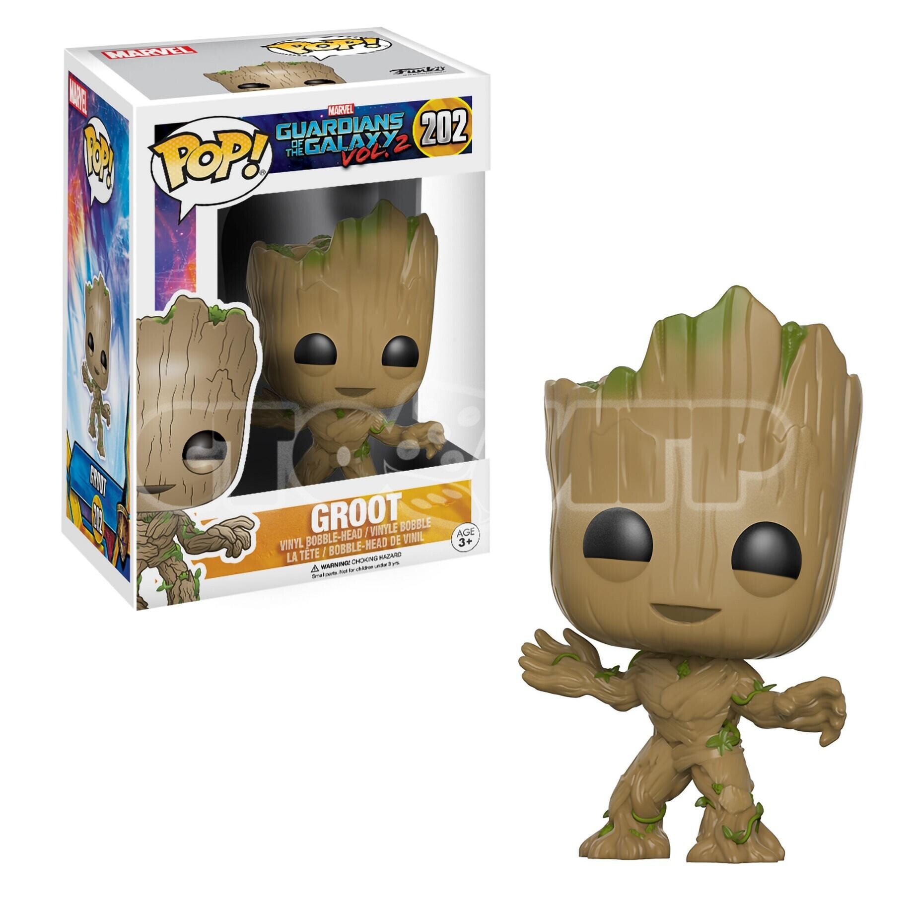 Funko Pop. Bobble Marvel Guardians Of The Galaxy 2 Groot (202)