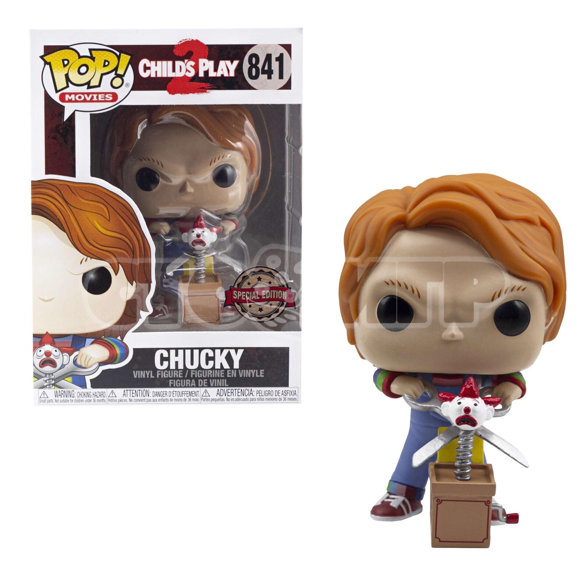 Funko Pop. Movies Child's Play 2 Chucky w/Buddy & Giant Scissors (Exc) (841)