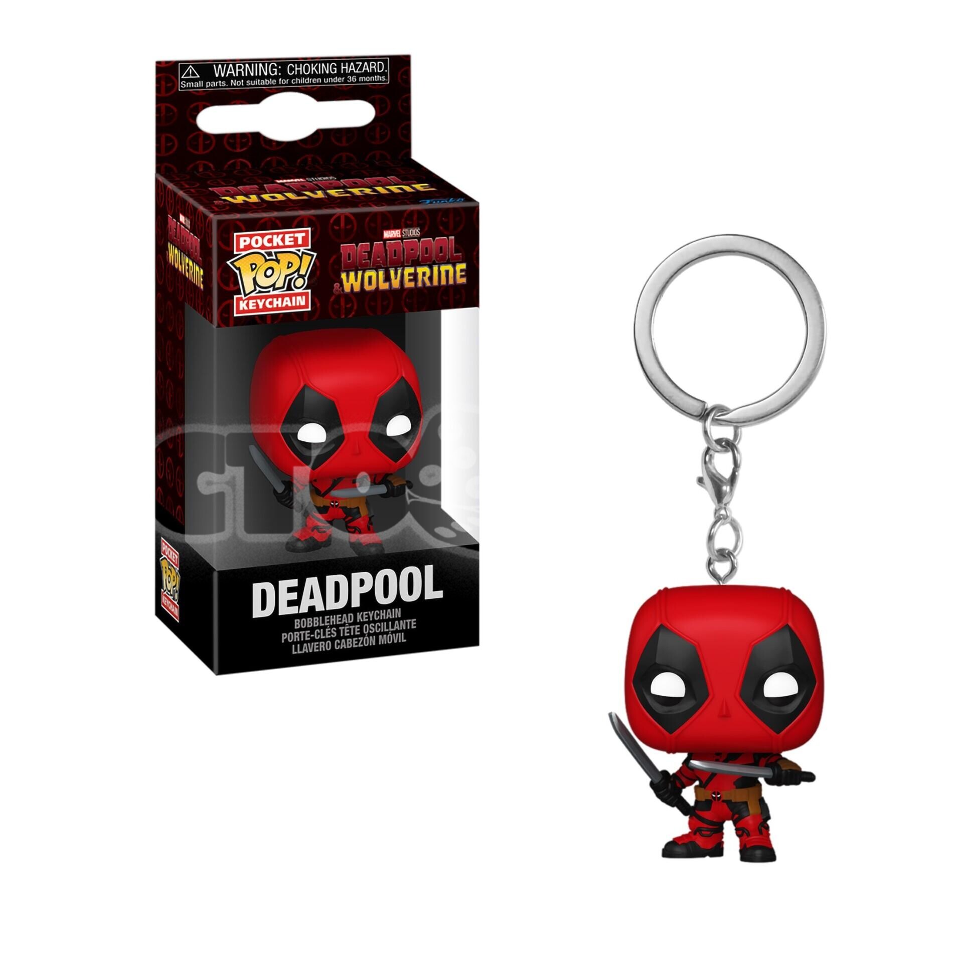 Funko Pop. Брелок. Pocket POP! Marvel Deadpool 3 Deadpool