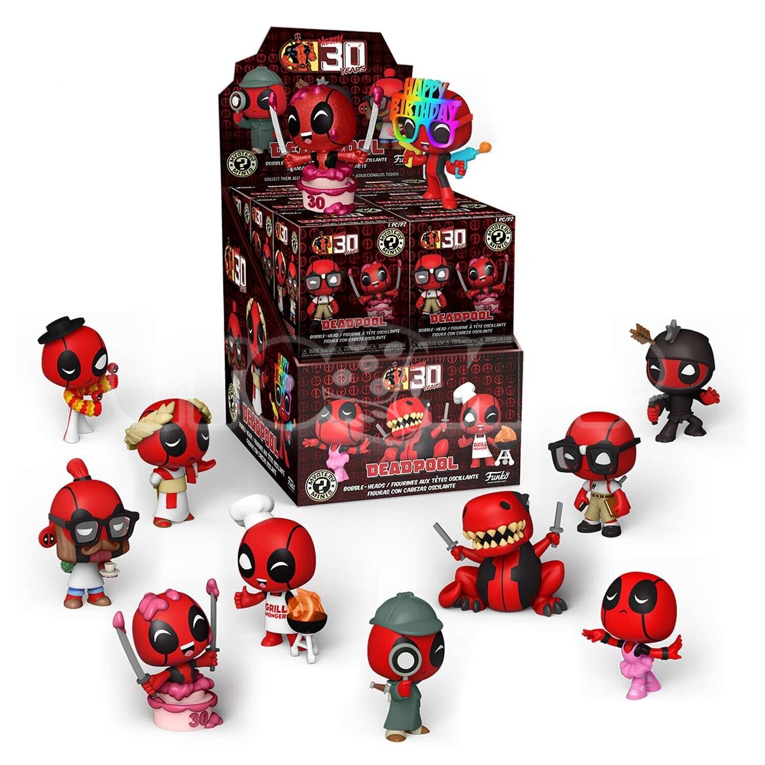 Funko Mystery Minis Marvel Deadpool 30th 1 штука в ассортименте (из 12)