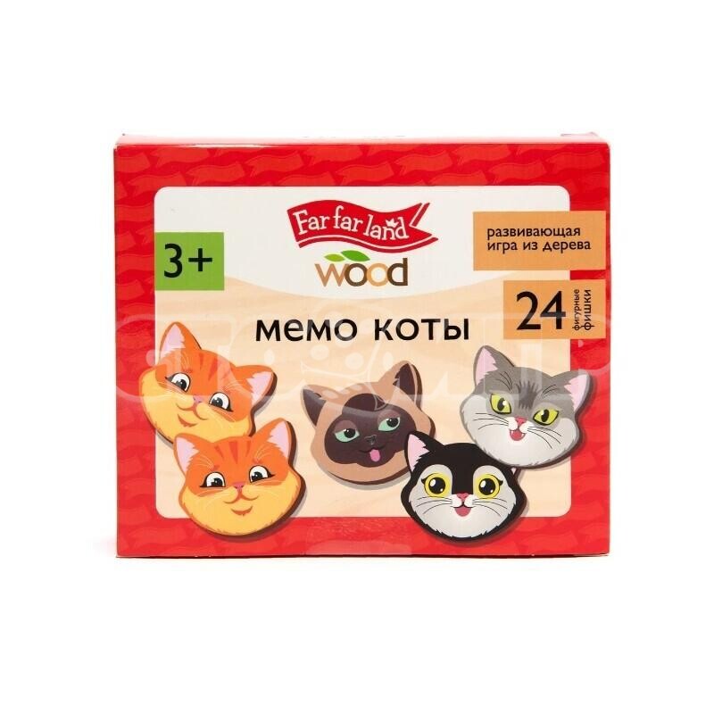 Мемо. Коты (дерево)