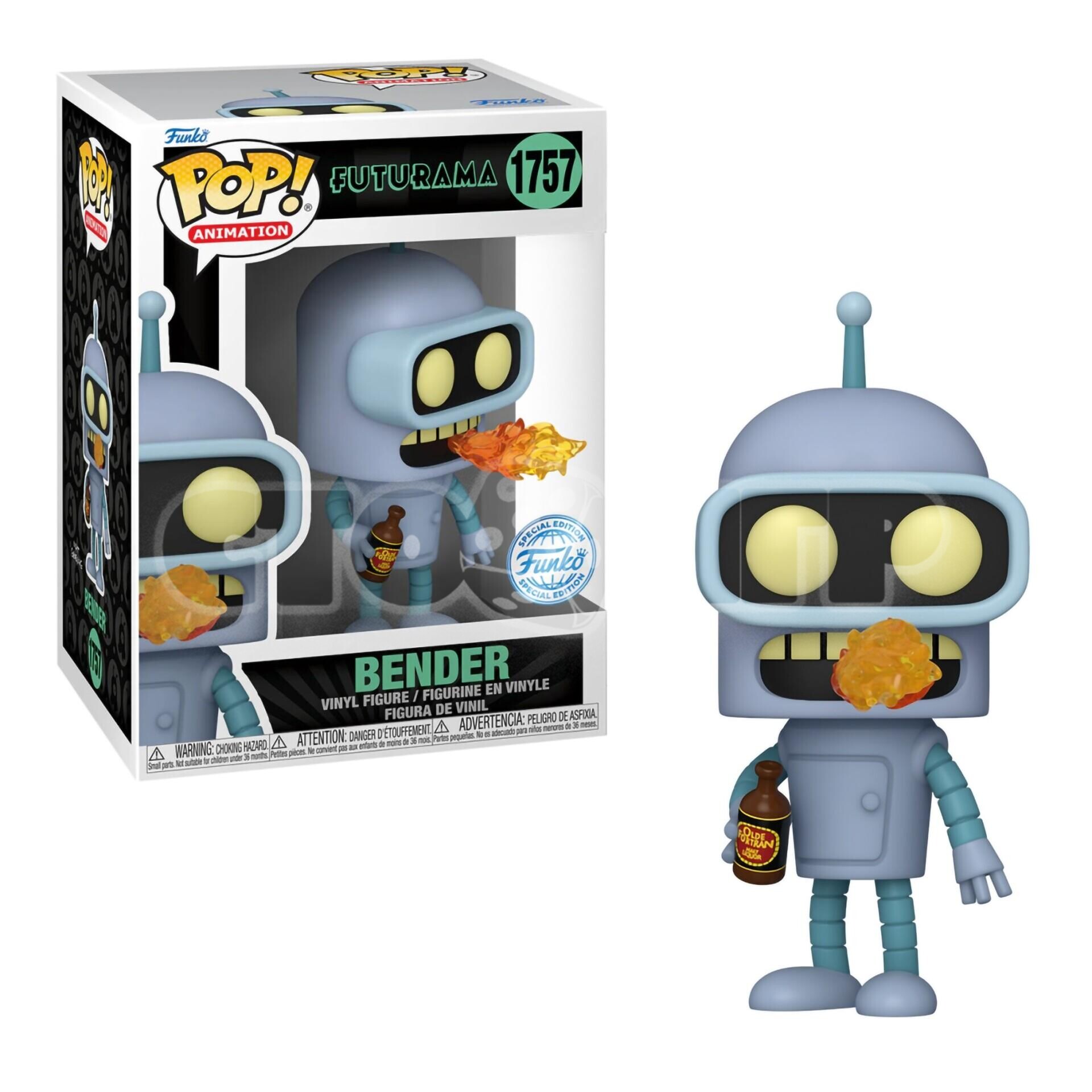 Funko Pop. Animation Futurama S4 Bender w/(GW) Chase (1757)