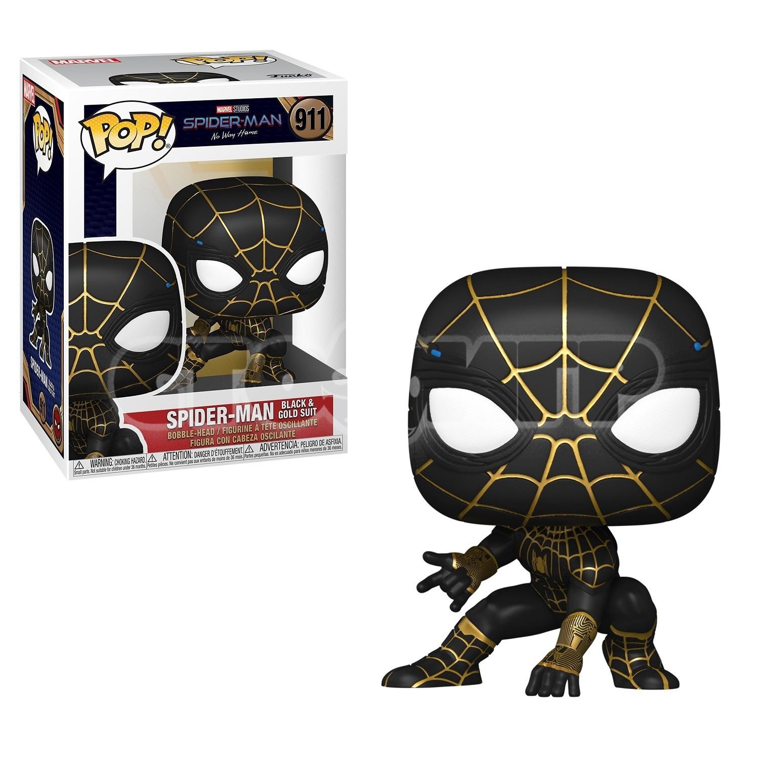 Funko Pop. AV. Bobble Marvel Spider-Man No Way Home Spider-Man (Black & Gold Suit)