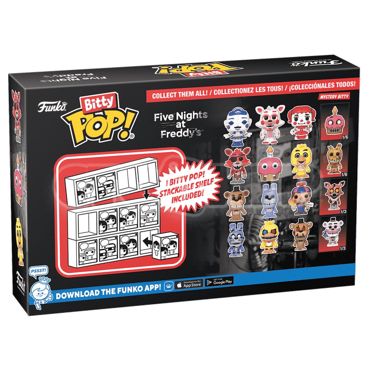 Фигурка Funko Bitty POP! FNAF Nightmare Bonnie+Nightmare Chika+Nightmare Freddy+Mystery (1 of 4) 4PK